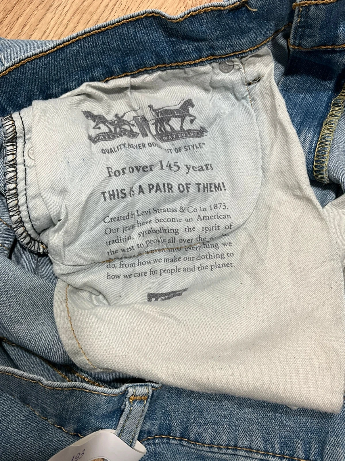 Jean Levi's 541 Athletic Taper W36 L30 Vintage Bleu Clair Délavé  Lvh 193 – photo 11